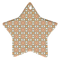 Cute Pretty Elegant Pattern Star Ornament by GardenOfOphir