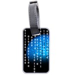 Binary Rain Luggage Tag (Two Sides) Front