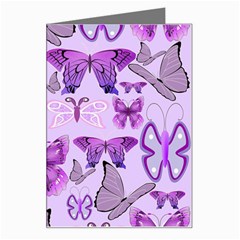 Purple Awareness Butterflies Greeting Card by FunWithFibro