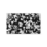 Background Noise In Black & White Sticker (Rectangle) Front