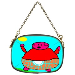 Sweet Pig Knoremans, Art By Kids Chain Purse (one Side) by yoursparklingshop