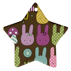 Bunny  Star Ornament by Kathrinlegg