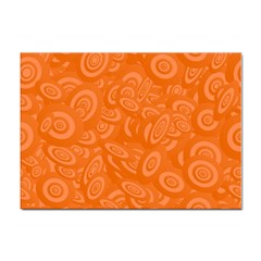 Orange Abstract 45s A4 Sticker 10 Pack by StuffOrSomething