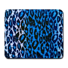 Florescent Blue Cheetah  Large Mouse Pad (rectangle) by OCDesignss