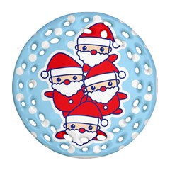 Santa s Round Filigree Ornament by Contest1762364