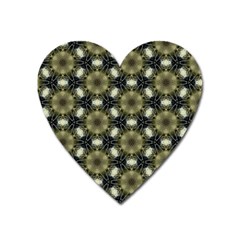Faux Animal Print Pattern Heart Magnet by GardenOfOphir