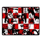 Emo Checker Graffiti Fleece Blanket (Small) 50 x40  Blanket Front