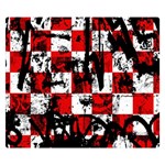 Emo Checker Graffiti Double Sided Flano Blanket (Small)  50 x40  Blanket Front