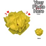 Isolated Yellow Rose Photo Playing Cards 54 (Heart)  Front - Heart3