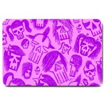 Purple Skull Sketches Large Doormat  30 x20  Door Mat