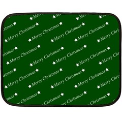 Merry Christmas,text,green Fleece Blanket (mini) by ImpressiveMoments