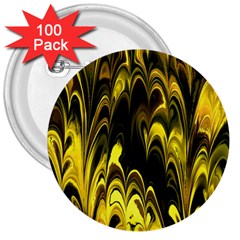 Fractal Marbled 15 3  Buttons (100 Pack)  by ImpressiveMoments