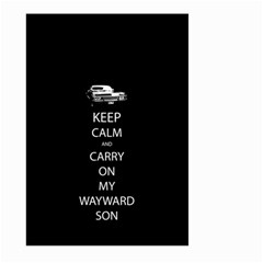 Keep Calm And Carry On My Wayward Son Large Garden Flag (two Sides) by TheFandomWard