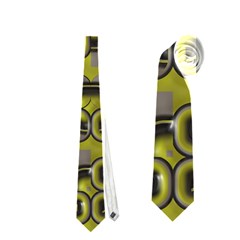 Plastic Shapes Pattern Necktie by LalyLauraFLM