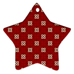 Cute Seamless Tile Pattern Gifts Ornament (star)  by GardenOfOphir