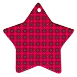 Cute Pattern Gifts Star Ornament (Two Sides)  Front