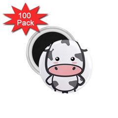 Kawaii Cow 1 75  Magnets (100 Pack)  by KawaiiKawaii