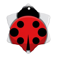 Kawaii Ladybug Ornament (snowflake)  by KawaiiKawaii