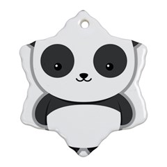 Kawaii Panda Snowflake Ornament (2-side) by KawaiiKawaii