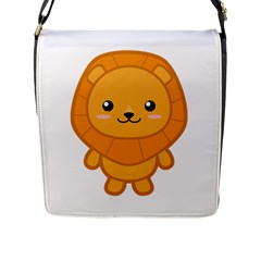 Kawaii Lion Flap Messenger Bag (l)  by KawaiiKawaii