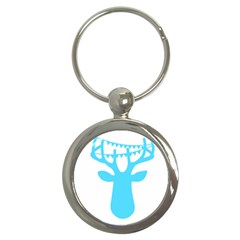 Party Deer With Bunting Key Chains (round)  by CraftyLittleNodes