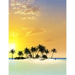 Beautiful Island In The Sunset Large Memo Pads 4.125 x5.5  Memopad