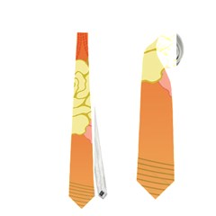 Beautiful Flowers In Soft Colors Neckties (two Side)  by FantasyWorld7