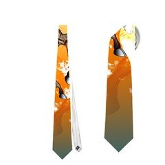 Funny, Cute Christmas Giraffe Neckties (two Side)  by FantasyWorld7
