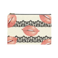 Kisses Cosmetic Bag (large) by maemae