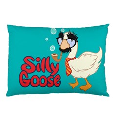 Silly Goose Pillow Case (two Sides) by Ellador