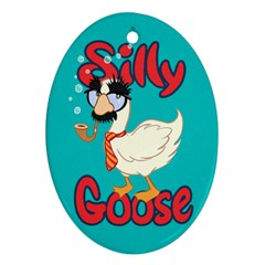 Silly Goose Oval Ornament by Ellador