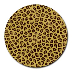 Leopard Fur Round Mousepads by trendistuff