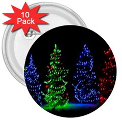Christmas Lights 1 3  Buttons (10 Pack)  by trendistuff