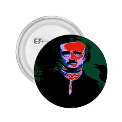 Edgar Allan Poe Pop Art  2 25  Buttons by icarusismartdesigns