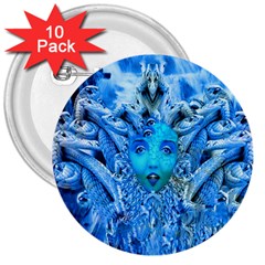 Medusa Metamorphosis 3  Buttons (10 Pack)  by icarusismartdesigns