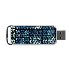 Looking Out At Night, Abstract Venture Adventure (venture Night Ii) Portable Usb Flash (one Side) by DianeClancy
