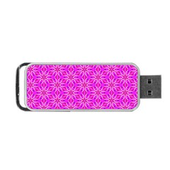 Pink Snowflakes Spinning In Winter Portable Usb Flash (two Sides) by DianeClancy