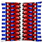 The Patriotic Flag Large Flano Cushion Case (Two Sides) Front