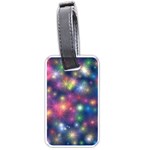 Starlight Shiny Glitter Stars Luggage Tags (Two Sides) Back