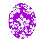 Purple Hawaiian Ornament (Oval Filigree)  Front