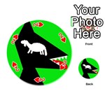 Wolf and sheep Playing Cards 54 (Round)  Front - Heart2