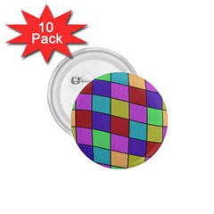 Colorful Cubes  1 75  Buttons (10 Pack) by Valentinaart