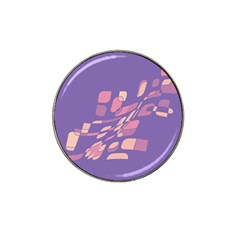 Purple Abstraction Hat Clip Ball Marker (10 Pack) by Valentinaart
