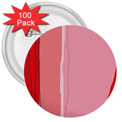 Red And Pink Lines 3  Buttons (100 Pack)  by Valentinaart