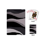 Black and gray design Playing Cards (Mini)  Back