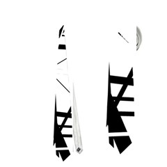 Black And White Abstract Design Neckties (two Side)  by Valentinaart