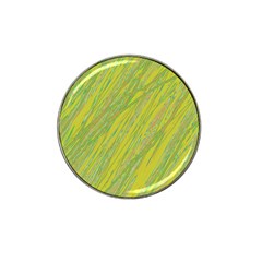 Green And Yellow Van Gogh Pattern Hat Clip Ball Marker (4 Pack) by Valentinaart