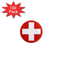 National Flag Of Switzerland 1  Mini Magnets (100 Pack)  by abbeyz71