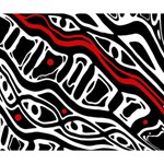 Red, black and white abstract art Deluxe Canvas 14  x 11  14  x 11  x 1.5  Stretched Canvas