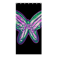 Neon Butterfly Shower Curtain 36  X 72  (stall)  by Valentinaart